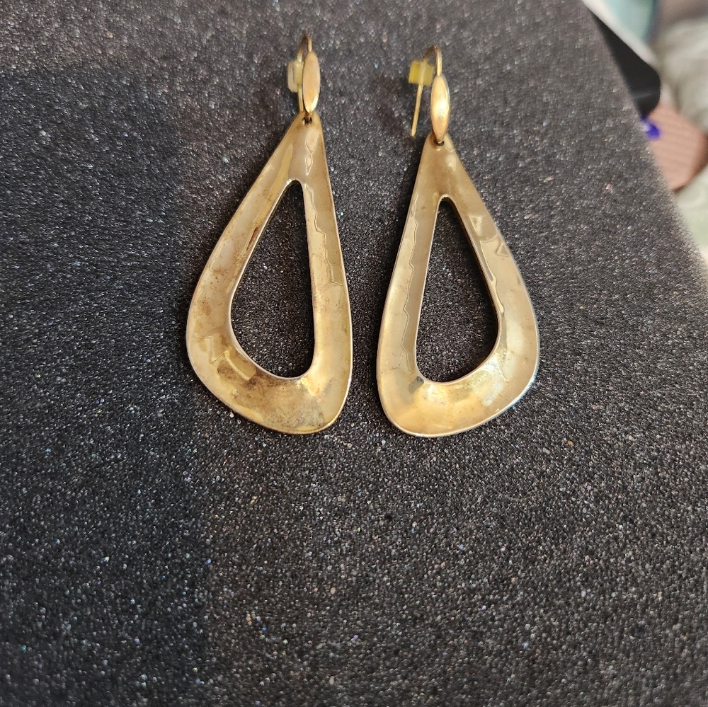 Vintage RLM Hammered Earrings